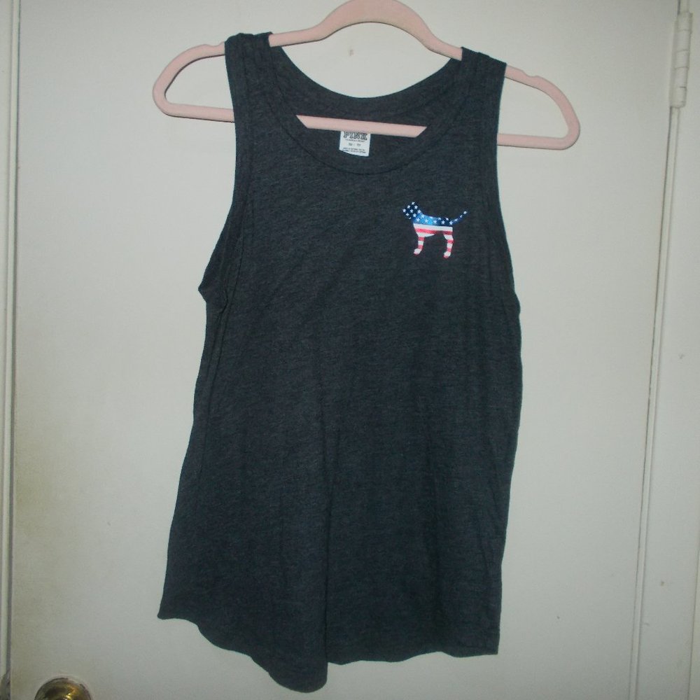 Pink Victoria's Secret Sleeveless Top Gray Size Extra Small